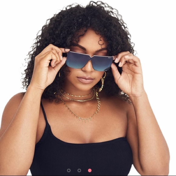 Quay Australia Accessories - Quay Australia Bankroll GLD/TEAL Sunglasses